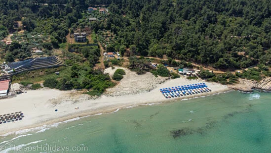 The ferry port that connects Thassos with Keramoti in mainland Greece